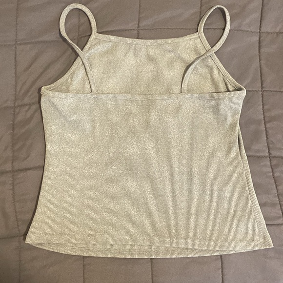 Women grey cropped tank top - Picture 5 of 5